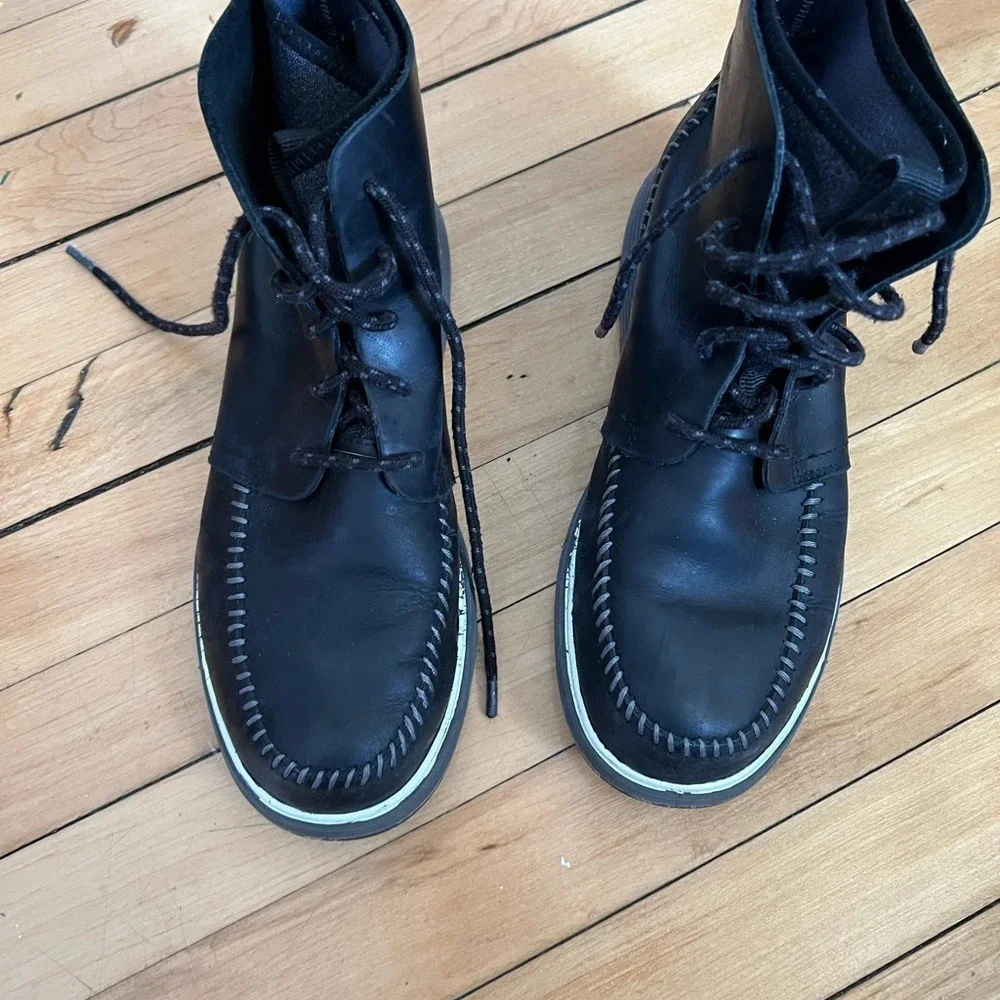 Chaco Dixon high top men's black‎ leather boots